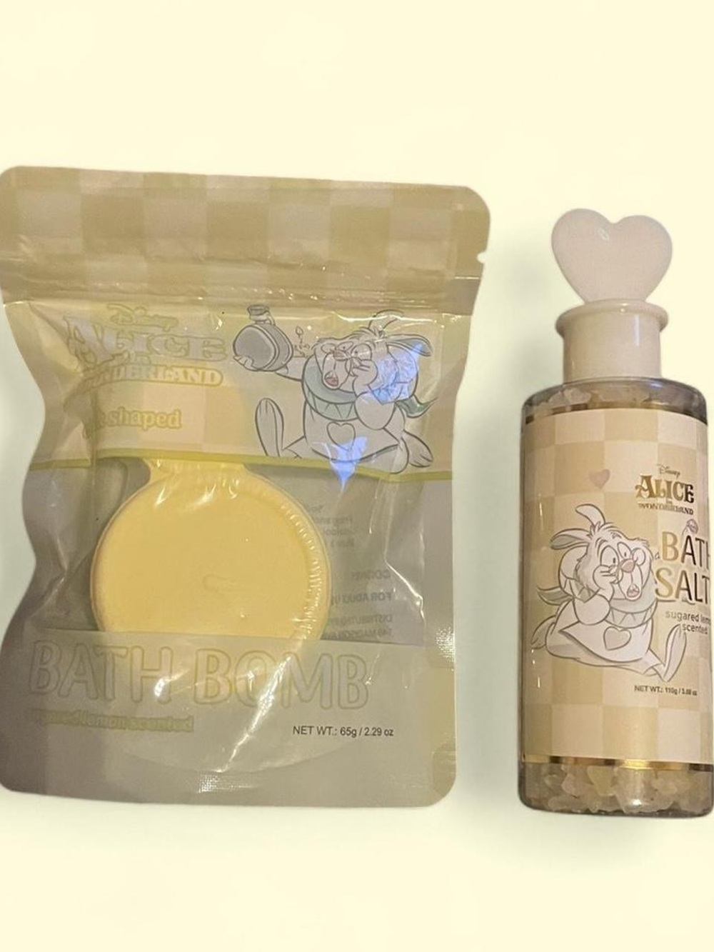 Disney Alice in Wonderland Sugared Lemon Bath Set - Yellow